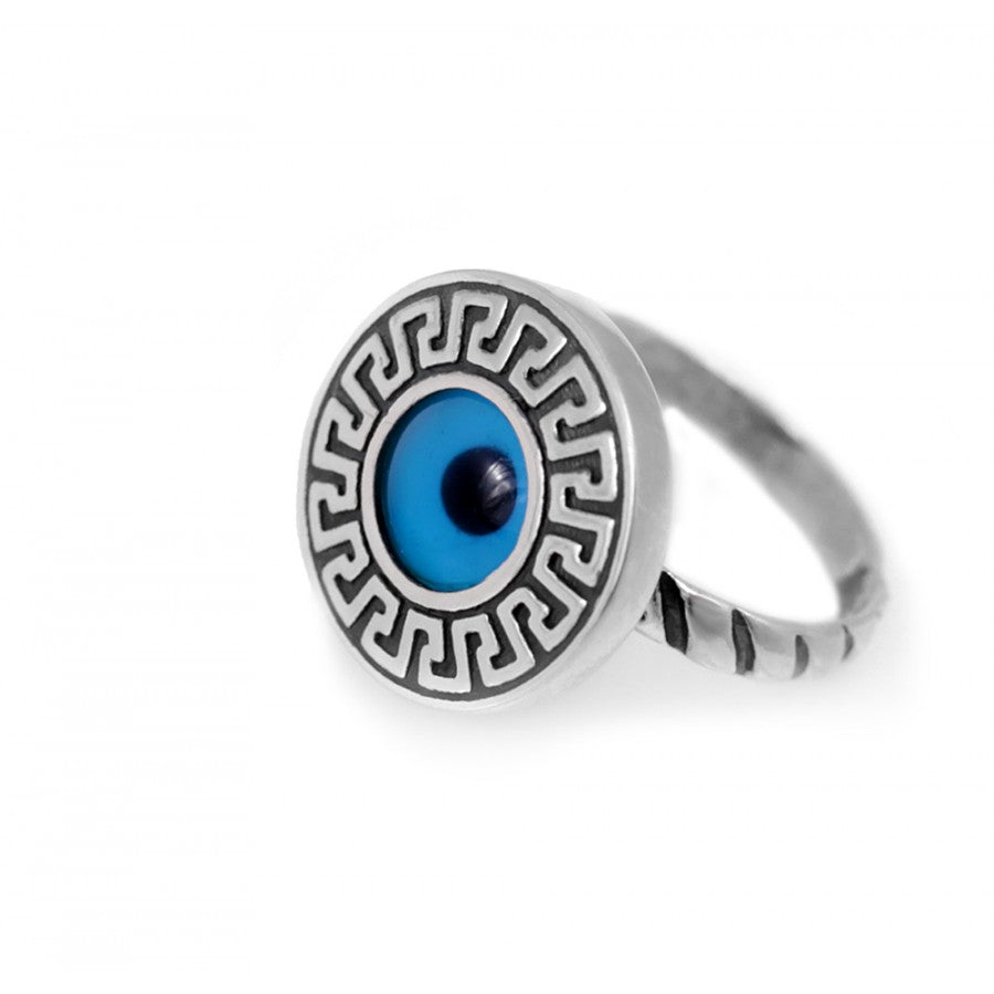 Greek Mati Evil Eye Protection Ring – Evil Eye Necklaces and Gifts