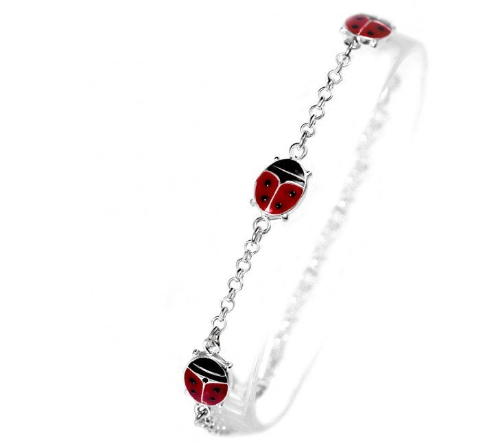 Buy Angel Whisperer Children silver Ladybug Bracelet Online Now
