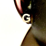 Stud G Alphabet Earrings Turkish
