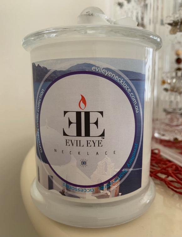 EvilEye Soy Candle, Frankincense scented