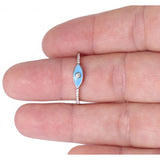 Mini Stackable Evil Eye Ring