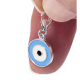 Key ring containing  Evil Eye Charms