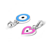 Key ring containing  Evil Eye Charms