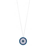 Large Evil Eye Medallion Necklace