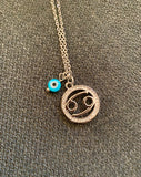 Zodiac / Starsign Stainless Steel Chain Chain with Pendant & evil eye - $69 (Aporx 45cm)