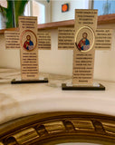 Pater Hmon Prayer Cross Stand- Beautiful Cross Made in Greece- $59
