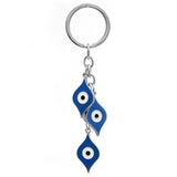 Key ring with Mati evil eye charms
