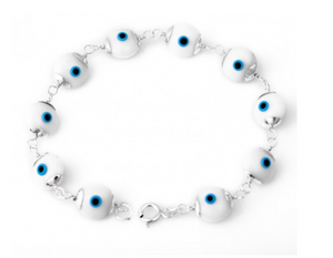Silver Evil Eye Bracelet - Was $45 Now $29