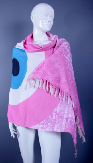 Pink Evil Eye Towel and Pareo