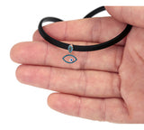 Choker Necklace with Evil Eye Charm