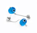 Big Blue Evil Eye Earrings
