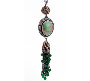 Vintage Islamic Waw Tassel Necklace
