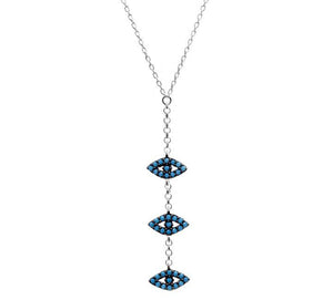 Evil Eye Necklace with Mini Evil Eyes 42 to 46 cm Adjustable