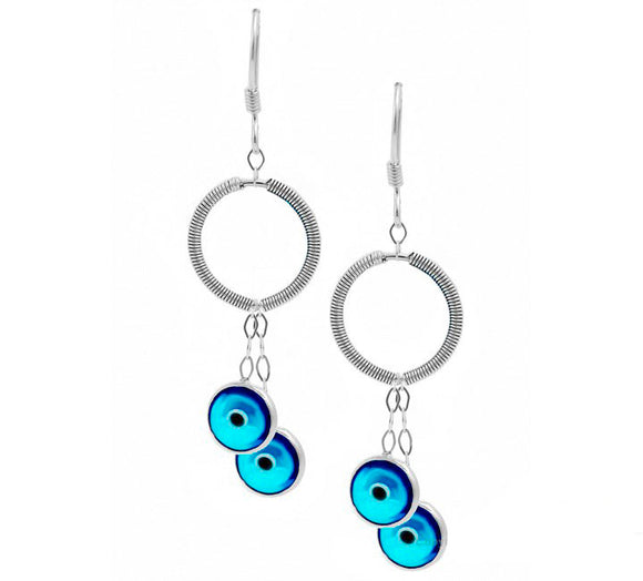 20 Evil Eye Earrings Made with 925 Sterling Silver