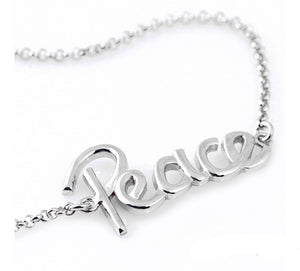 Silver Peace Bracelet