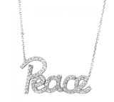 Celebrity Inspired Peace Necklace
