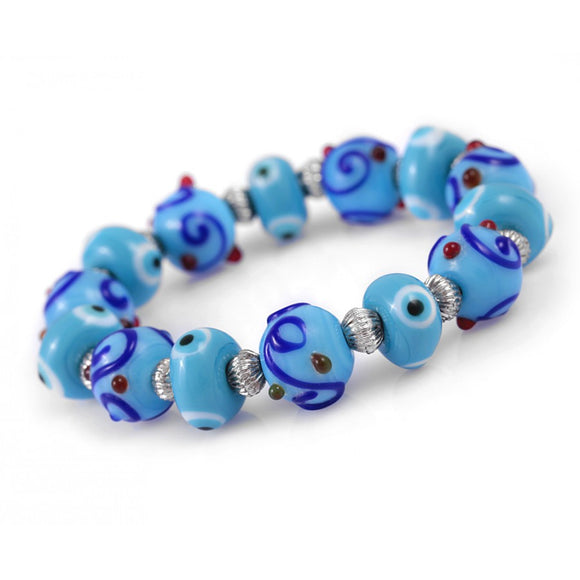 Glass Evil Eye Bracelet