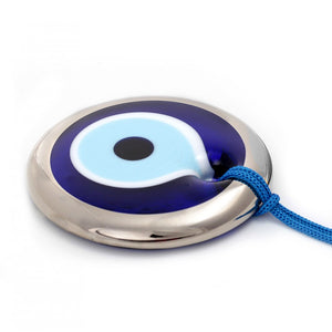 Blue Mati Evil Eye Beads. Available in silver and gold.