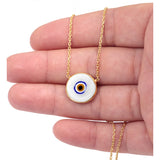 White Evil Eye Designer Necklace