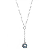 Evil Eye Necklace with Nano Turquoise Stones